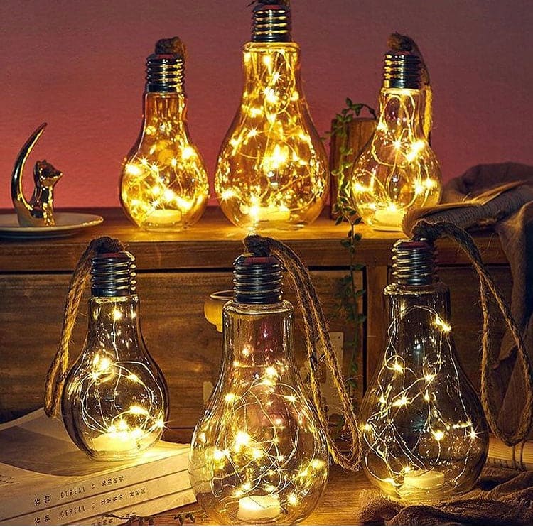 Creative Hemp Rope Led Bulb, Wall Hanging Led Glass Bulb, Craft Style Bulb For Decoration Creative Hemp Rope Led Bulb, Wall Hanging Led Glass Bulb, Craft Style Bulb For Decoration